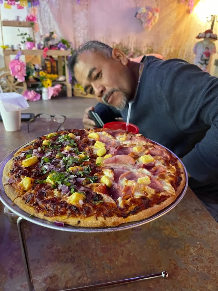 Hawaiian Pizza Half Mexican Pizza